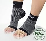 Crikor Plantar Fasciitis Compression Socks for Men & Women - Best Foot Sleeves with Ankle, Arch, Heel Support – Fast Pain Relief & Improve Blood Circulation – Better Than Night Splint Socks (1 Pair)