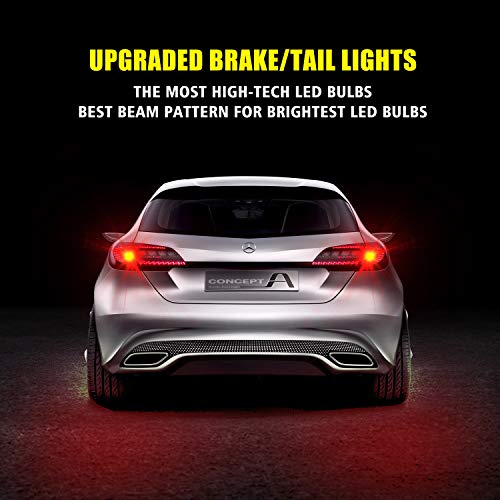 AUXLIGHT 2057 1157 2357 7528 2057A 1157A 2357A LED Bulbs Brilliant Red, Ultra Bright 57-SMD LED Replacement for Brake/Tail Lights, Blinker Lights, Turn Signal/Parking or Running Lights (Pack of 2) - Thumbnail 7