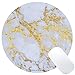 Wknoon Awesome trendy modern marble Mouse Pad Round Mat