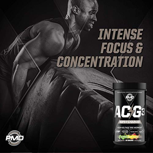 PMD Sports ACG3 Supercharged Pre Workout Powerful Strength, High