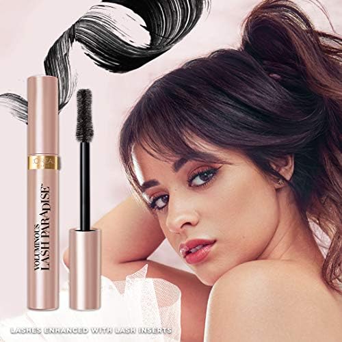 L Oreal Paris Voluminous Makeup Lash Paradise Mascara Voluptuous Volume Intense Length Feathery Soft Full Lashes No Flaking No Smudging No Clumping Blackest Black 0 25 Fl Oz Pack Of 2 Buy Online At
