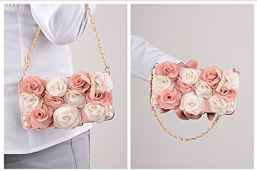 image for Leather Wallet Case iPhone 8 Plus,iPhone 7 Plus Women HandBag Case wit