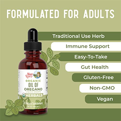 Oregano Oil Drops 6 Month Supply USDA Organic Oil of Oregano Liquid