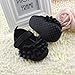 DZT1968® Baby Girl Soft Sole Princess Mary Jane Shoes Prewalker (0~6 Months Baby) Black