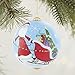 2016 Li Bien Santa & Sleigh Glass Christmas Ornament