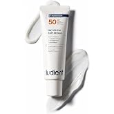 ludient Daily Face Sunscreen SPF 50, No White Cast Sun Serum, 1.69 Fl Oz | Day Glow Sun Serum - Broad Spectrum Korean Sunscreen For Face With White Tomato &amp; Turmeric, Lightweight For Sensitive Skin