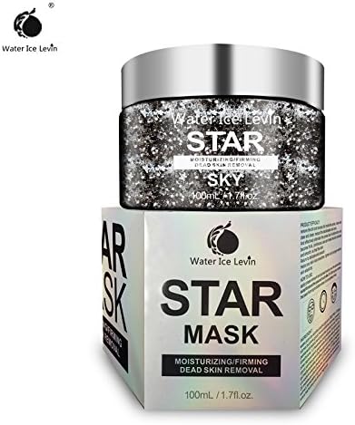 Water Ice Levin New Star Mask Moisturizing Deep Cleaning Pore Shining Stars Mask Fantasy Blackhead Remover Peel Off Mask Facial Face Masks Oil Control, Anti-Aging Wrinkle Reduction（100G）
