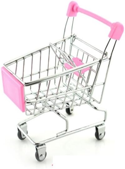 Rlley Mini Shopping Carts Toy Hamster Toy Hedgehog Toys Chinchilla Toys Guinea Pig Toys Candy Color (Pink)