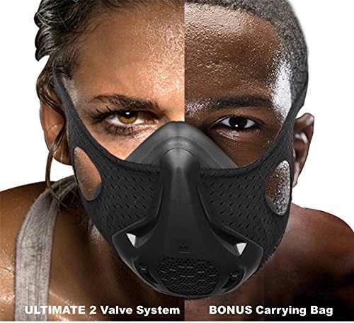 WARRIOR Sports – High Altitude Simulation Workout - Endurance Athletic Air Resistance Exercise for Man and Woman – 16 Breathing Levels for Yoga Spinning Soccer Jogging