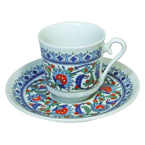 Turkish Coffee Cup and Saucer (6 Sets) 12 Pieces The Home Kitchen Store