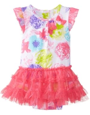 ABSORBA Baby-Girls Newborn Floral Tutu Dress