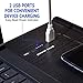 Ivation Adjustable Lap Desk Foldable Smart Table, Vented Stand Laptop, Notebook & Tablets Rechargeable Built-in Power Bank 13,200 mAh, Cooling Station 2 USB Ports & Reading Lamp