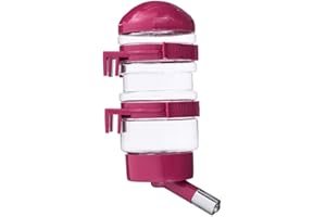 COCOPET Dripless Pet Drinking Fountains No Drip Dog Water Bottle Dispenser Kettle with Automatically Feeding Water 400ml Red