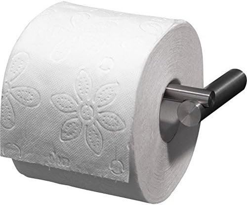 PSBA Wall Toilet Paper Holder W/Hinged Bar Tissue Roll Dispenser, Steel Matte
