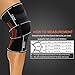 Knee brace, NATUCE knee sleeve with removable non slip strap for knee compression support-Single (M)