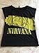 Darceil(TM) Women's Black Short Sleeve Rock Band Nirvana Print T Shirt Top (S, Black)