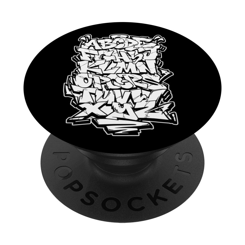 Graffiti Alphabet Handstyle Hip Hop Urban Lettering PopSockets Swappable PopGrip