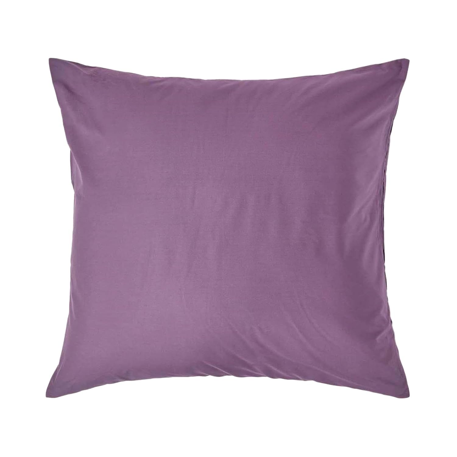 HOMESCAPES Purple Grape Pure Egyptian Cotton Euro Size Pillowcase 80 x 80 cm 200 TC 400 Thread Count Percale Equivalent Large Square Pillow Case with Zip