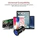 Car Charger, GOOLOO 24W 4.8A Metal Dual USB Car Adapter for iPhone X/8/7/6S/plus, iPad Pro/Air 2/Mini, Samsung Galaxy S8/S7/Edge and More - Black