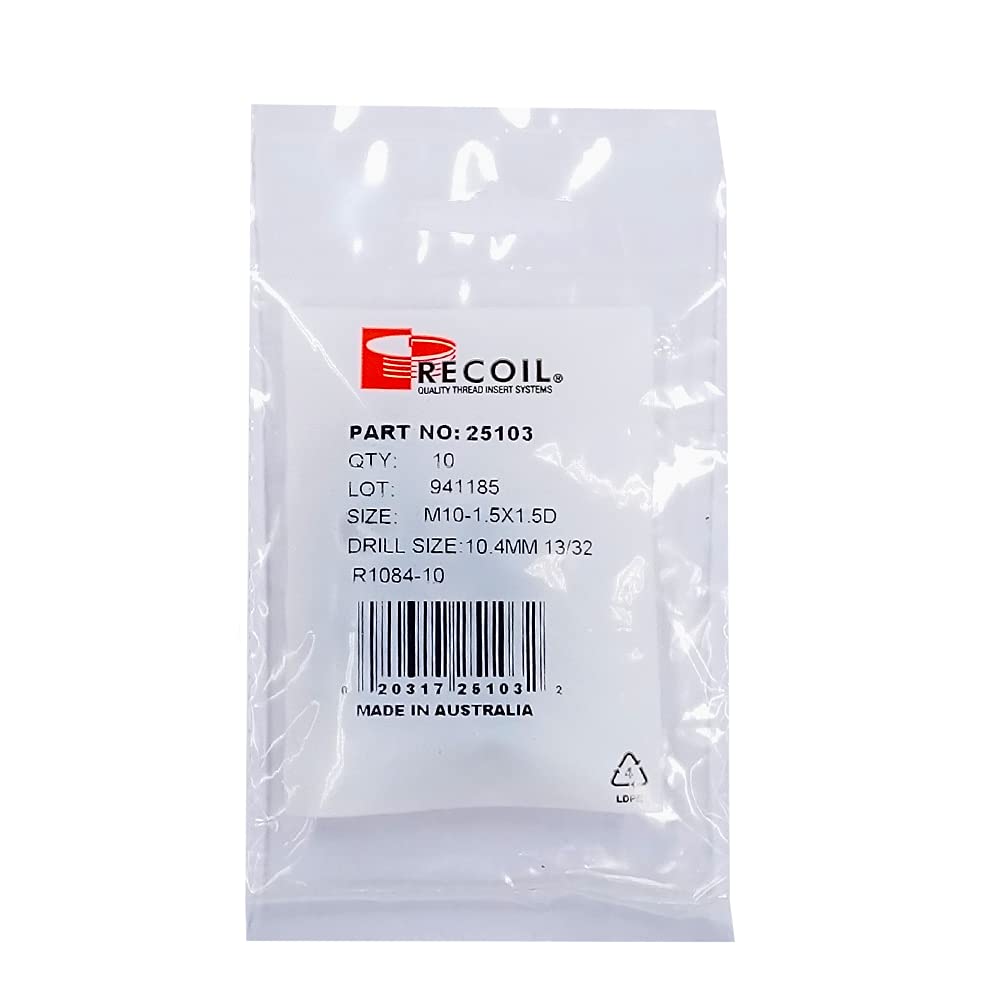Recoil Inserts (Pack of 5) Metric Coarse 14-2