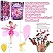 Akargol Flying Fairy Doll - Magic and Best Gift for 6 Year Old Girl Kids Toy - Infrared Induction and Remote Control Toys - Birthday Present for 3-4-5-7-8-9 Ages Children(2 Spare Wings)