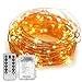 Fairy Lights Battery Operated YIHONG 8 Modes String Lights 39FT Copper Wire 120 LED Starry Lights Firefly Lights Remote Control with Timer for Wedding Halloween Christmas Party Decor (Warm White)
