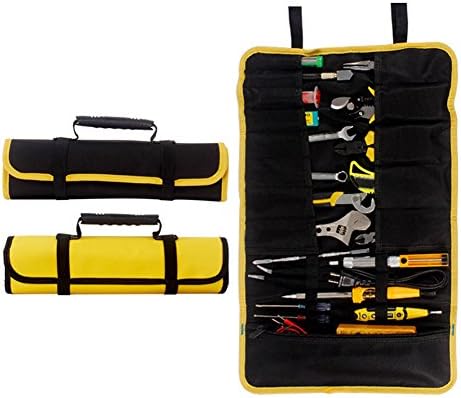 Parisforbeau Portable Storage Appliance Repair Package POCKET TOOL ROLL Spanner Wrench Tool Storage Bag Case Fold Up