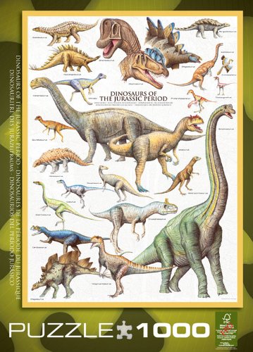 EuroGraphics Dinosaurs Jurassic 1000 Piece Puzzle