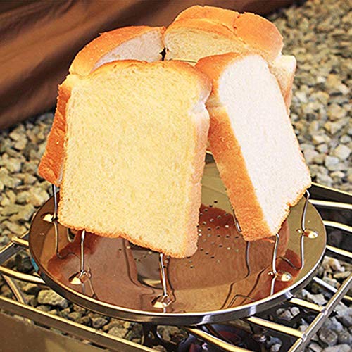 Camper Toaster, Stainless Steel 4 Slice Propane Bread Toaster with