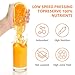 Juicer Slow Masticating Juicer Extractor,Cold Press Juicer Machine, Slow Juicer Extractor with Quiet Motor & Reverse Function,Easy to Clean,Higher Nutrient Fruit and Vegetable juice