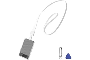 Geiomoo Silicone Case for Plaud Note Pro AI Voice Recorder 2025, Soft Flexible Scratch Resistant Protective Cover (Clear)