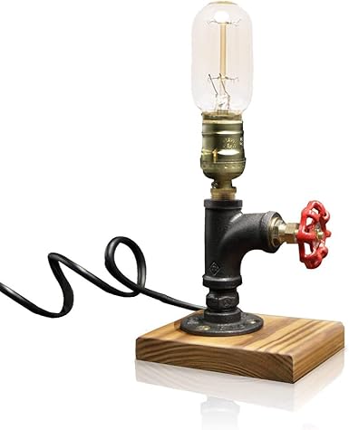 Huis Vintage Industrial Style Retro Hand Made Pipe Desk Lamp Table Lamp Steampunk New Lampen Thinkinganglicans Org Uk