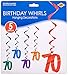 Beistle 70 Whirls Assorted Colors
