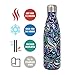 MIRA Vacuum Insulated Travel Water Bottle | Leak-proof Double Walled Stainless Steel Cola Shape Portable Water Bottle | No Sweating, Keeps Your Drink Hot & Cold | 17 Oz (500 ml) | Swirl