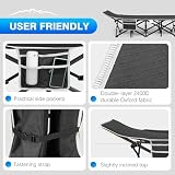 OVERMONT Folding Camping Bed with Mattress 550LBS Support 28in Wide view 5