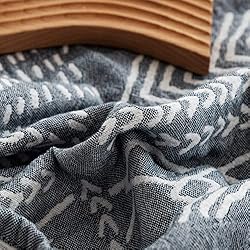 MEJU Indian Boho Muslin Summer Boho Blanket Throw