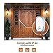 Wireless Doorbell,Waterproof Wireless Door Bell Chime Kit with LED Light, 1 Receiver and 1 Push Button,1000 Feet with 36 Melodies, 4 Volume Levels,White