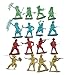 50 Pcs Indians Cowboys Western Figures Plastic Toys