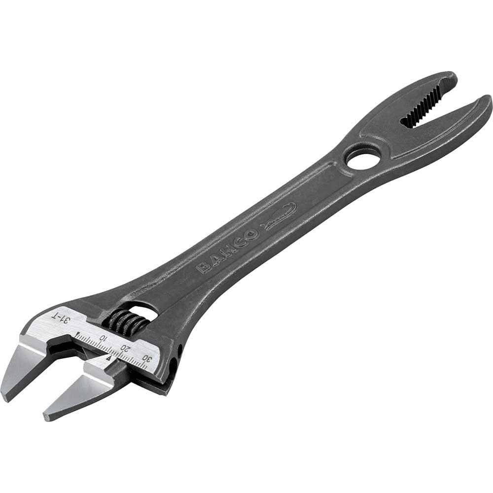 Bahco BAH31T Thin Jaw Adjustable Spanner with Serrated Pipe Jaws