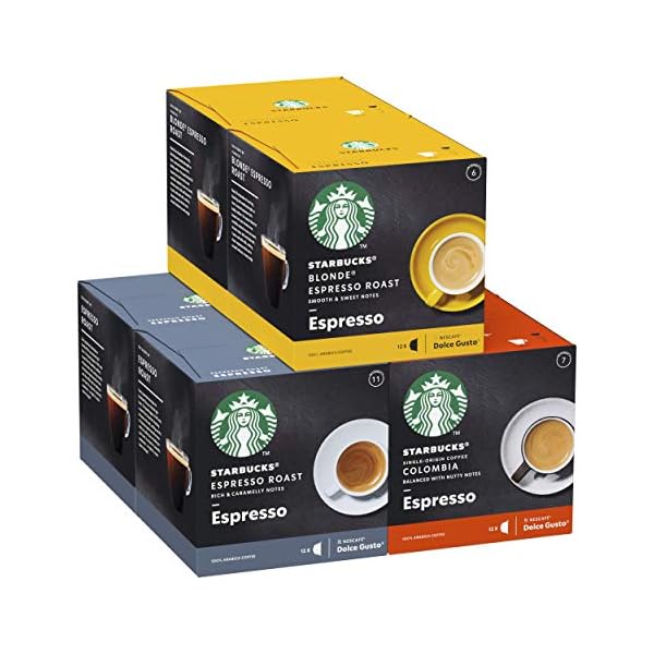 NESCAFÉ Dolce Gusto Krups KP2401 Genio S Kapselmaschine, Weiß + STARBUCKS by Kaffeekapseln Probierset, 72 Kapseln in 3… – Bild 4