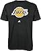 Los Angeles Lakers Black Primary Logo T Shirt by Adidas