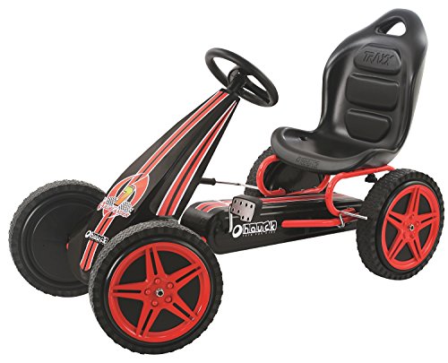 Hauck Highlander Pedal Go Kart Ride On, Red/Black