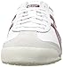 Onitsuka Tiger Mexico 66 Fashion Sneaker, White/Burgundy, 8.5 M Men's US/10 Women's M US