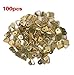 Small Triangle D-Ring Picture Frame Hangers Single Hole with Screws 100 PCS