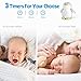 Baby Gifts - ACENZ White Noise Sound Machine, Portable Baby Sleep Soother Stuffed Animals Penguin & 12 Soothing Sounds & Stars Night Light
