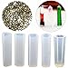 Jetloter 5 PCS DIY Liquid Resin Molds with 100 PCS Screw Eye Pins for Making Jewelry Necklace Pendant Charm Tools Accessories