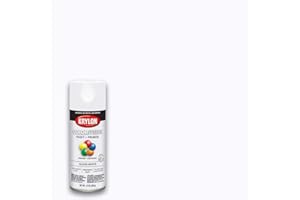 12 oz Krylon K05545007 White COLORmaxx Paint & Primer Spray Paint, Gloss