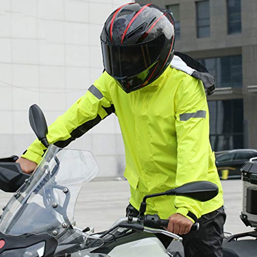 YF-Carpet wasserdichte Regenanzüge für Herren, Golf Lightweight Rainwear 3M Reflective Tape Mesh Gefütterte Outdoor… – Bild 7