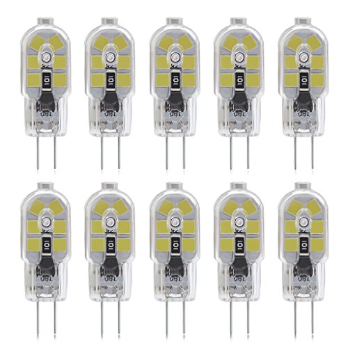 KINDEEP G4 LED Bulb, 25W Equivalent, Daylight White 6000K, 10-Pack