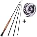 Sougayilang Saltwater Freshwater Fly Fishing Rod with Reel Combo Kit